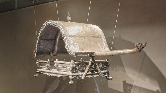 Silver Palki used for a Jain ritual | By special arrangement