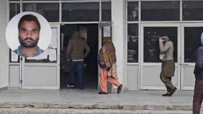 Screengrab shows parents of fugitive gangster Goldy Brar (inset) being escorted by Punjab police | By Special Arrangement