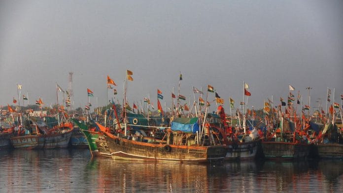 Gujarat hilsa in Bangladesh | The Veraval port in Gujarat. Manisha Mondal | ThePrint