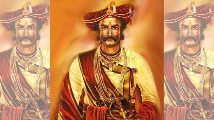 A depiction of Maratha military general, Dattaji Shinde, of the Scindia dynasty | Source: X