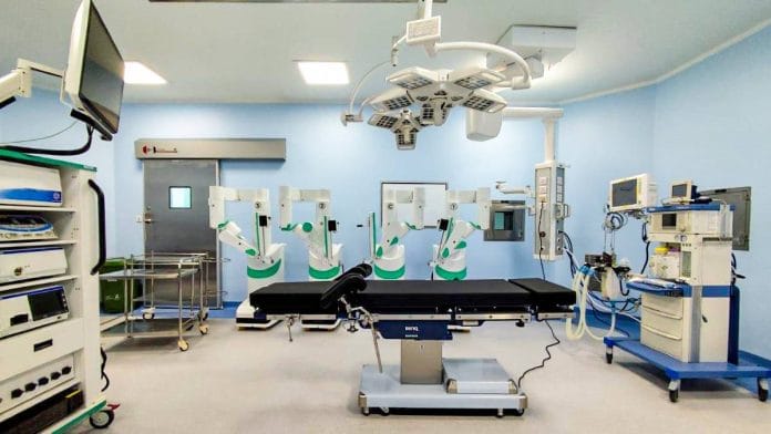 A robotic surgery system in Guwahati | Photo: ANI