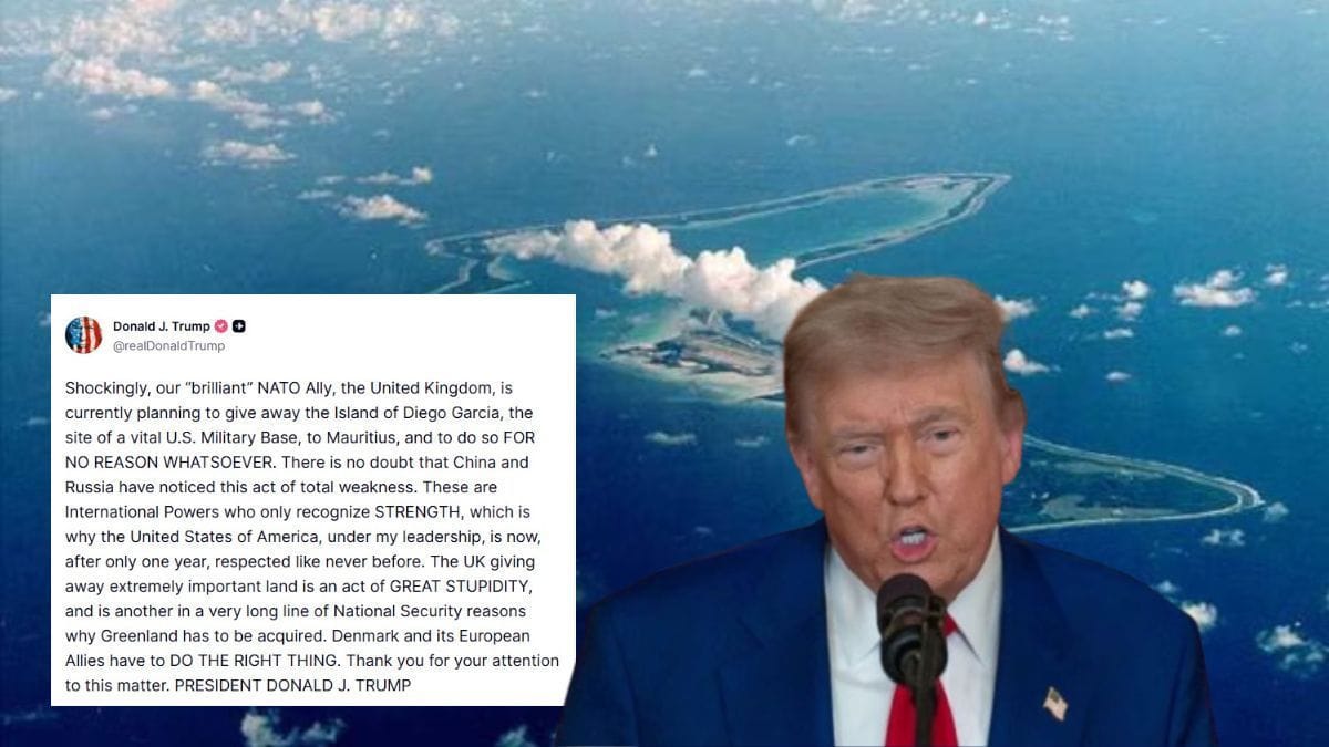 In stunning U-turn, Trump slams UK for Chagos handover, calls it an ‘act of great stupidity’