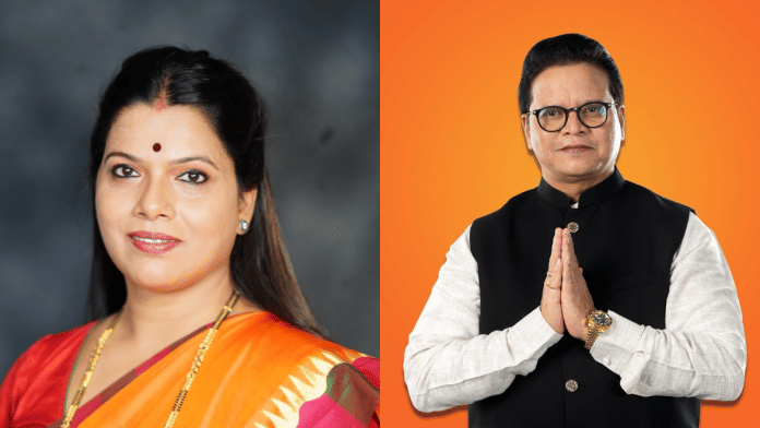 File Photo | BJP Mumbai mayoral candidate Ritu Tawde and Shiv Sena deputy mayor candidate Sanjay Ghadi | Source : Instagram/@ritu_tawde_bjp_official & @misanjayghadi