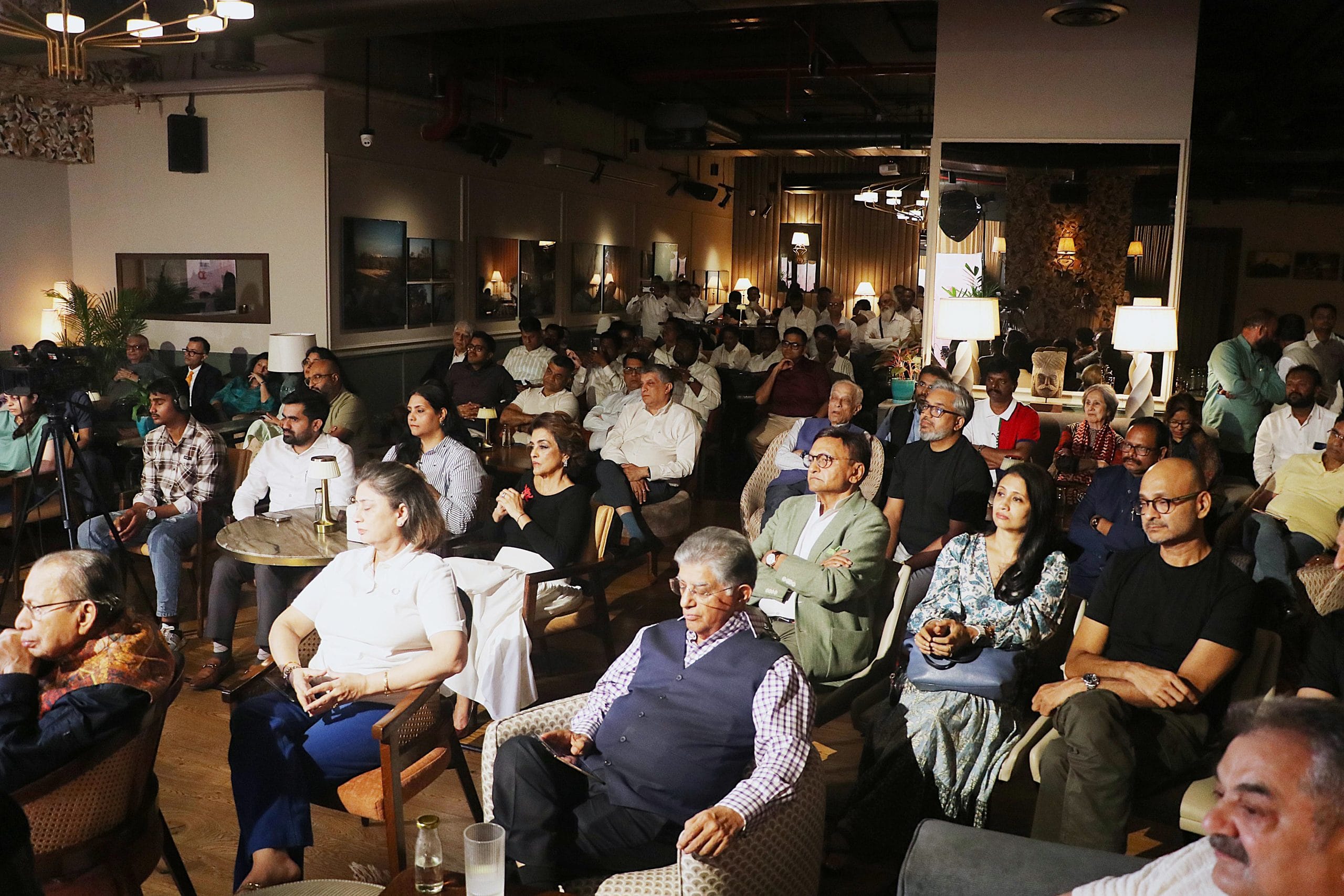 Audience listening to the conversation