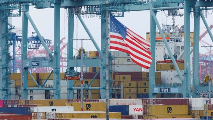 FILE PHOTO: Shipping containers from China sit at the Port of Los Angeles in San Pedro, California, U.S., November 5, 2025. | REUTERS/Mike Blake/File Photo