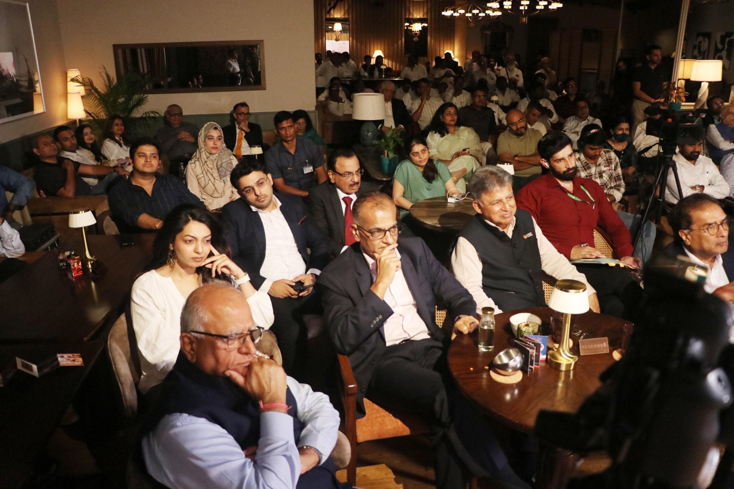 Audience listening to the conversation