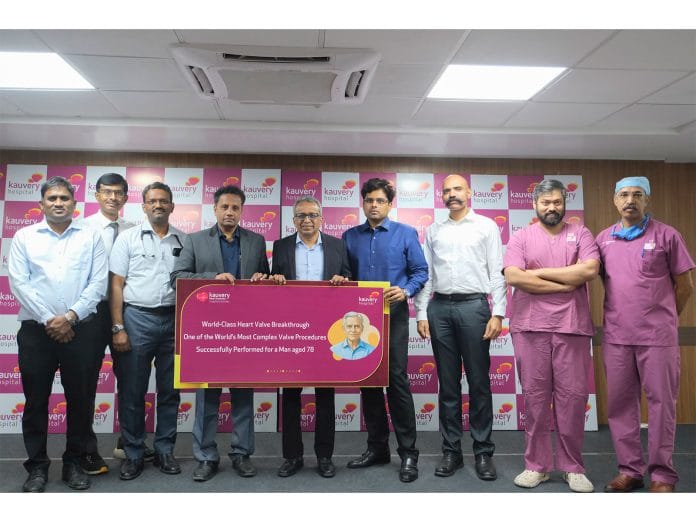 Kauvery Hospital, Alwarpet Performs One of the World's First TAVR-in-TAVR-in SAVR with Bioprosthetic Valve Fracture in 78-Year-Old