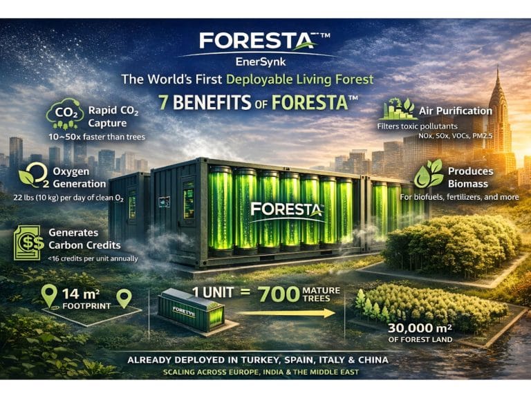 FORESTA™: EnerSynk Group Launches the World’s First Deployable Living Forest