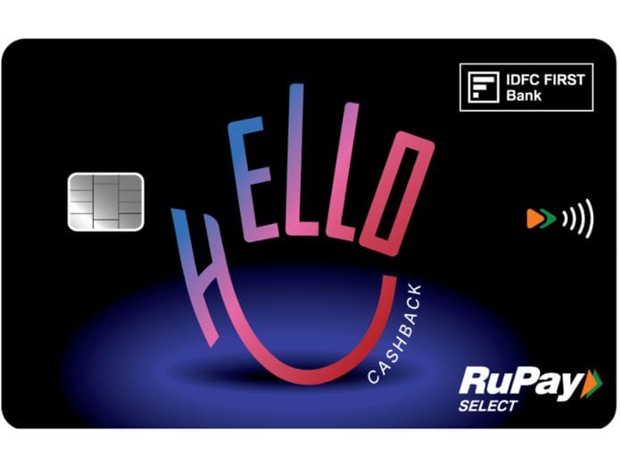 IDFC FIRST Bank launches FD backed Hello Cashback Credit Card with up to 5% Cashback