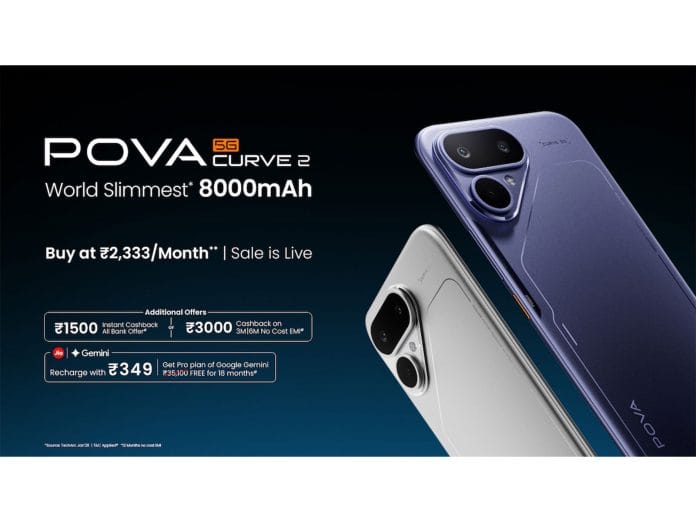The World's Slimmest 8000 mAh Smartphone - POVA Curve 2 Goes on Sale Starting Today