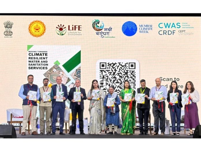 Guidebook by CEPT University's CWAS on Climate-Resilient Water and Sanitation Services Launched at Mumbai Climate Week