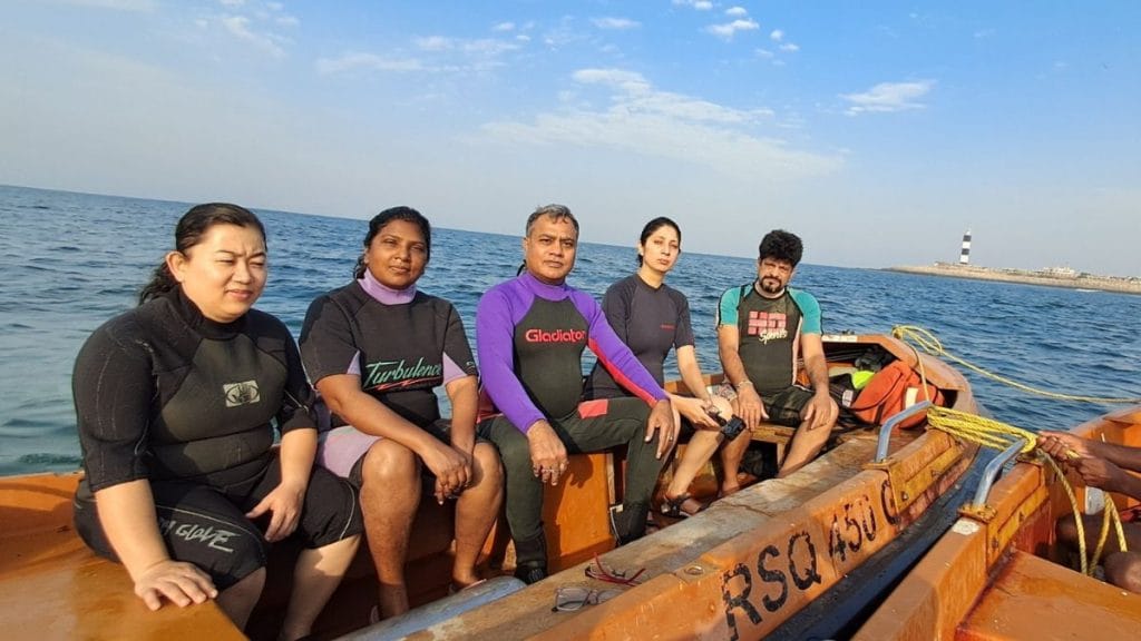 Alok Tripathi with his UAW team during an exploration | Photo: Special arrangement