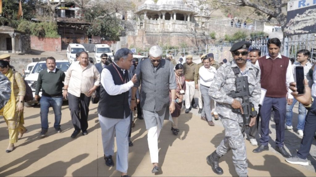 Alok Tripathi with union culture minister Gajendra Singh Shekhawat | Photo: Special arrangement