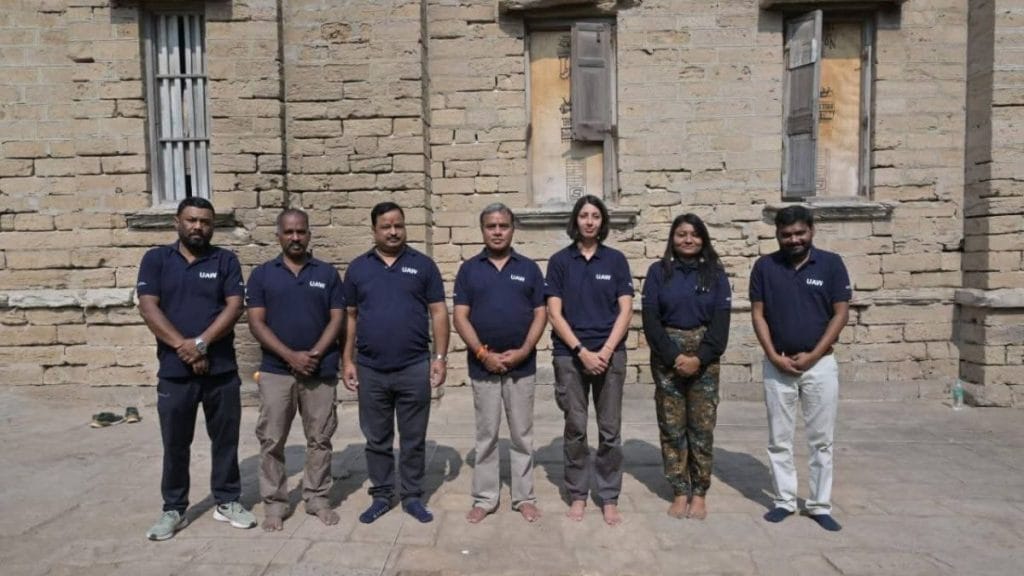 Alok Tripathi with Underwater Archaeology Wing (UAW) members | Photo: Special arrangement