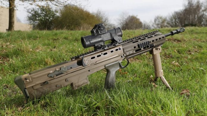 The British Army’s SA80 A3 assault rifle | Commons/Graeme Main/UK Ministry of Defence 2021