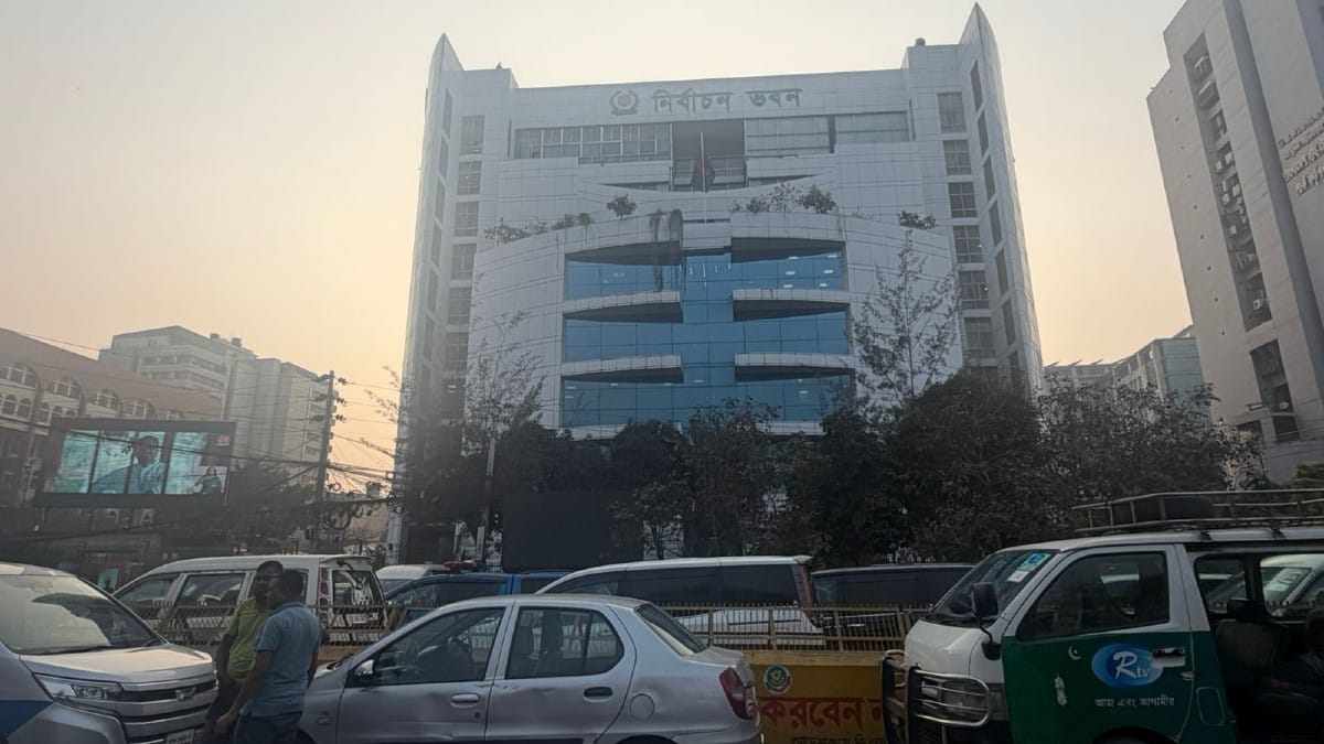 Bangladesh Election Commission HQ in Dhaka on 12 February 2026 | Debdutta Chakraborty/ThePrint