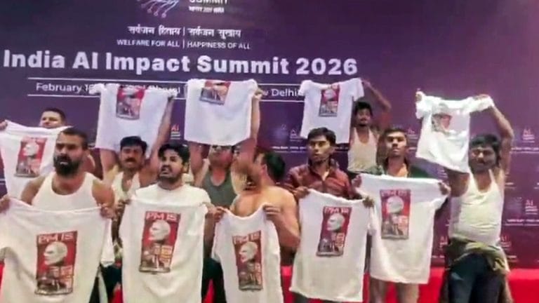 Cops say Bharat Mandapam recced before AI Summit protest. Youth Congress slams ‘police excesses’
