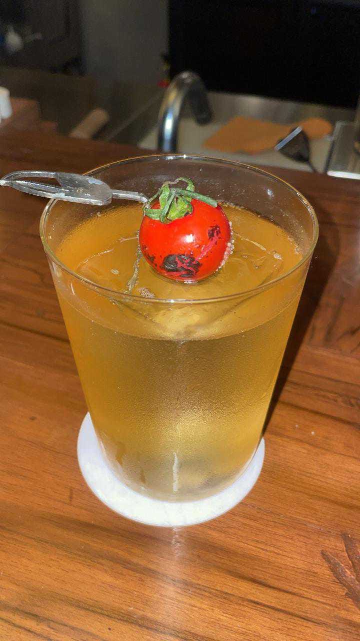 Aha Tamatar with cherry tomato from mountains, mushroom, cheese, herbs, and malic acid at Barbet & Pal | Triya Gulati, ThePrint