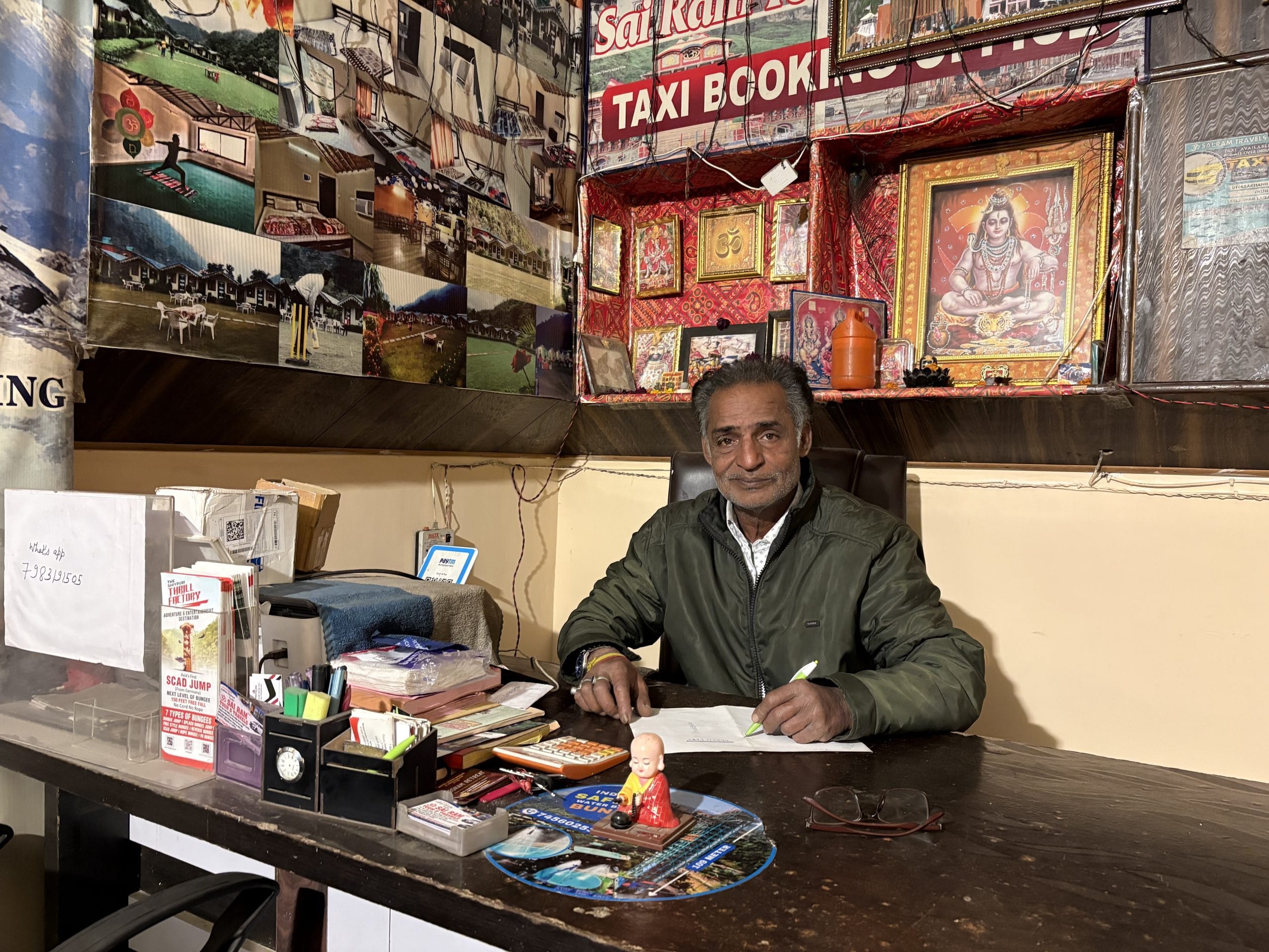 Shankar, a 60-year-old tour operator based in Rishikesh, has lived and worked here for decades. He owns Sai Ram Tour and Travels, with branches across the state | Sakshi Mehra, ThePrint