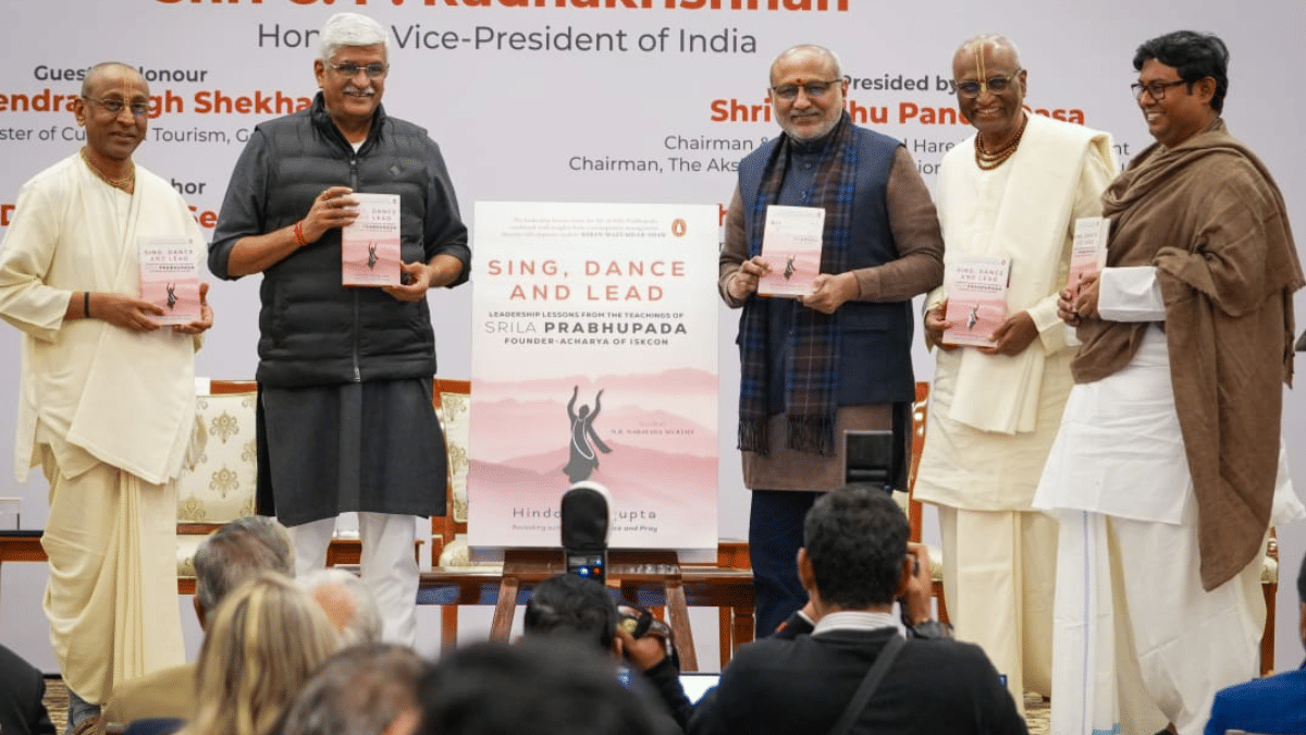 Book on ISKCON Founder Launched in Delhi
