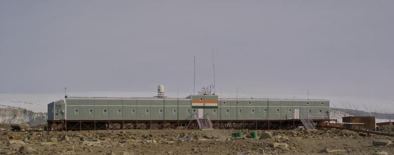 File photo of Indian research base Maitri in Antarctica | NCPOR