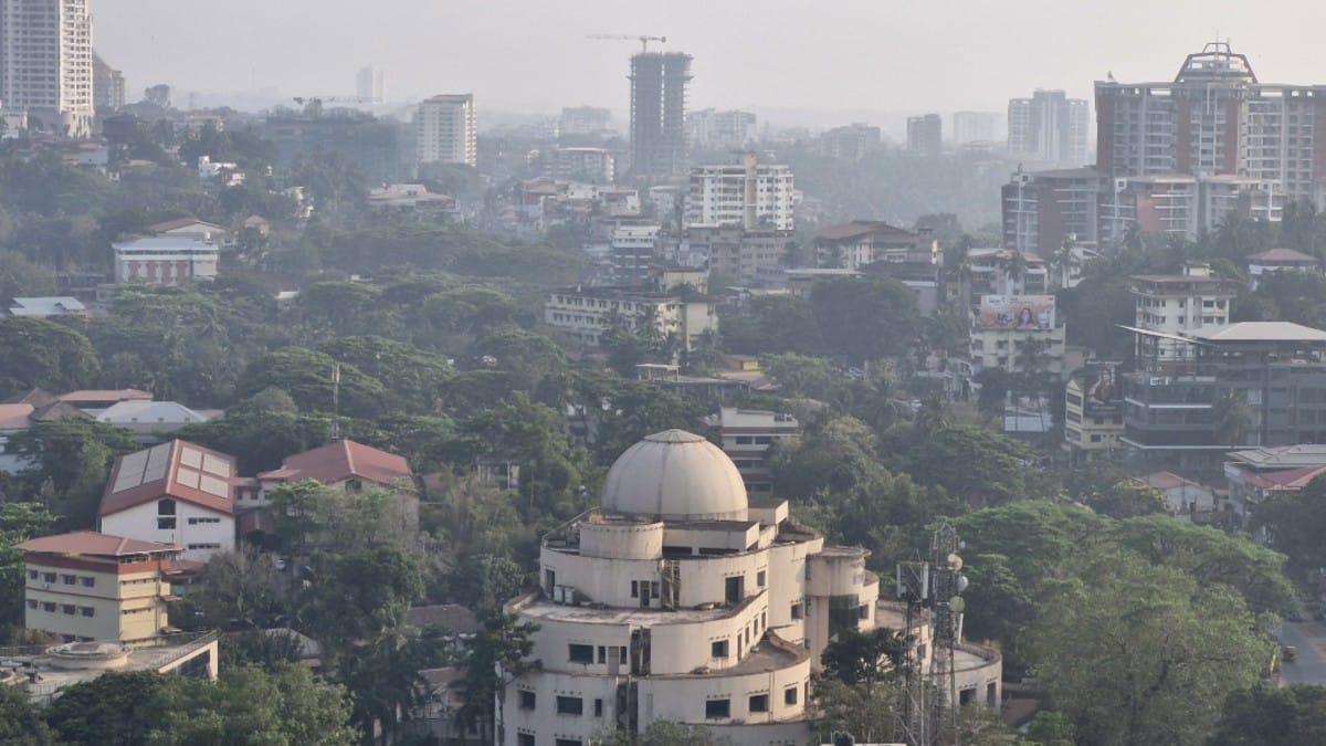 Mangaluru's skyline; the dome-like building is the old office of Infosys | Sharan Povanna/ThePrint