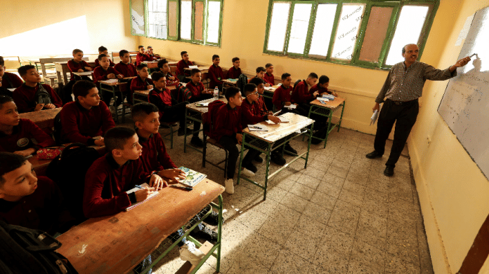 Egypt's education system saw an intense overhaul in 2025, improving outcomes for pupils. Image: Reuters/Mohamed Abd El Ghany