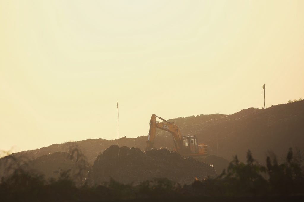 Chandigarh garbage mountain