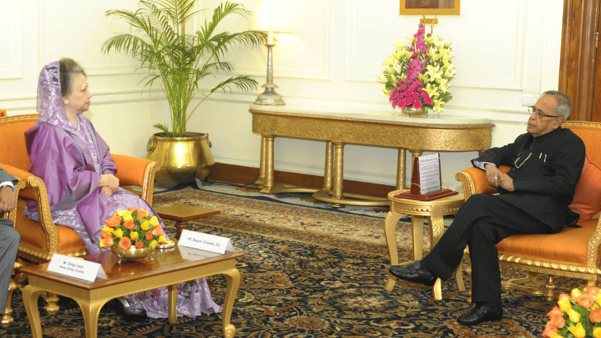 Khaleda Zia last visited India in October 2012, when she went to the Ajmer Sharif Dargah and met then president Pranab Mukherjee. | Wikimedia Commons