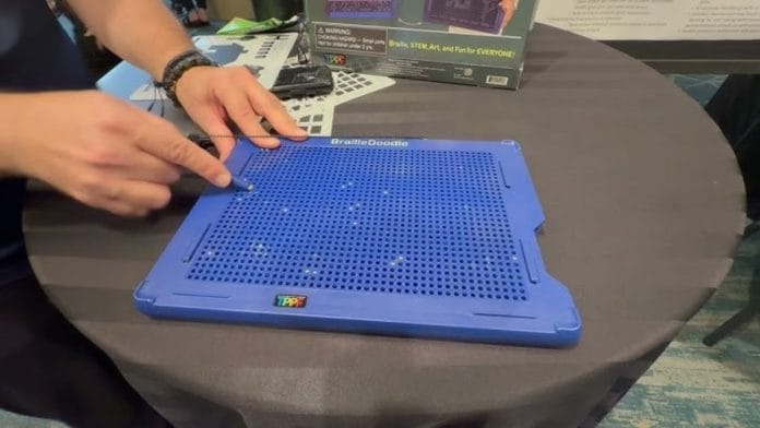 Photo of a braille doodle for the visually impaired for representation | YouTube