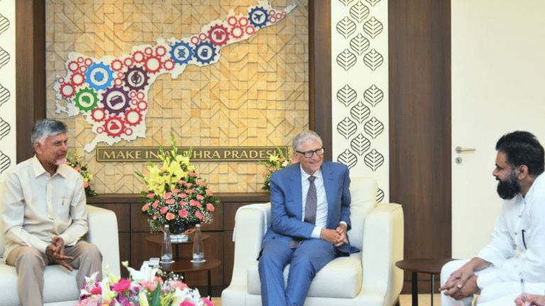 Disease mapping, drone-aided farming & punugulu—Bill Gates’ day out with ‘friend’ Chandrababu