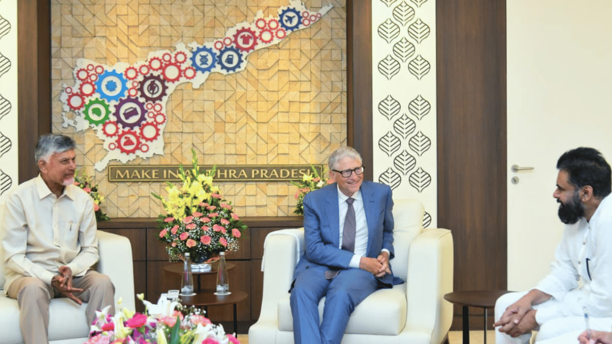 Disease mapping, drone-aided farming & punugulu—Bill Gates’ day out with ‘friend’ Chandrababu