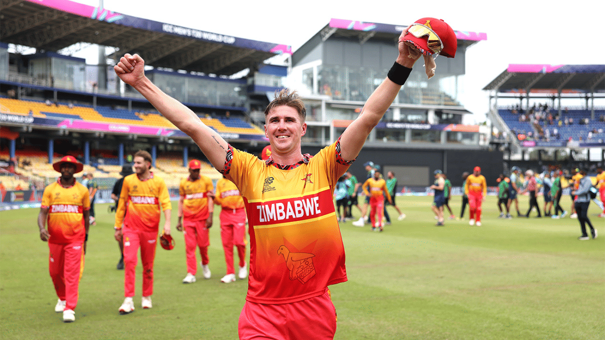 It is the first time Zimbabwe have progressed to the Super Eight stage of a T20 World Cup. | X/@ZimCricketv