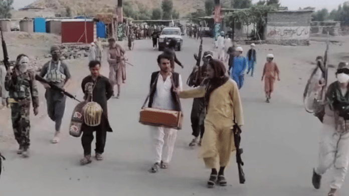 Since taking control in 2021, Taliban has dismantled thousands of instruments. This file photo shows Taliban parading Afghan musicians who performed in a wedding | X/@AnisBashir2