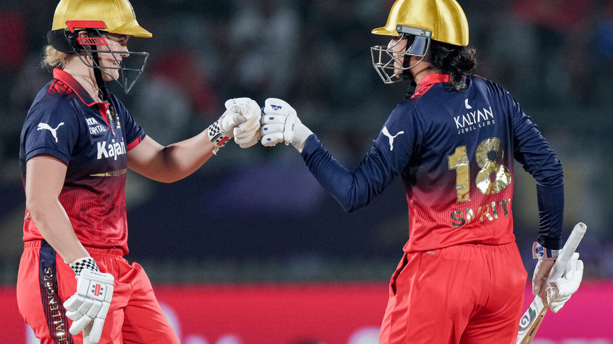 Smriti Mandhana and Georgia Voll during the Women's Premier League final | PTI
