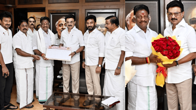 Once AIADMK CM, now DMK ‘cadre’. Tracing arc of OPS as he joins Stalin’s party before TN polls