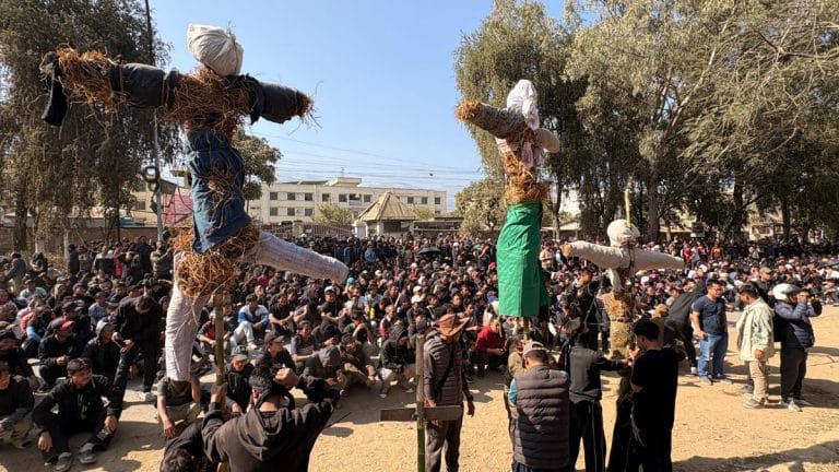 Shutdown in Manipur’s Churachandpur turns violent again, women step in as cops injured in stone-pelting