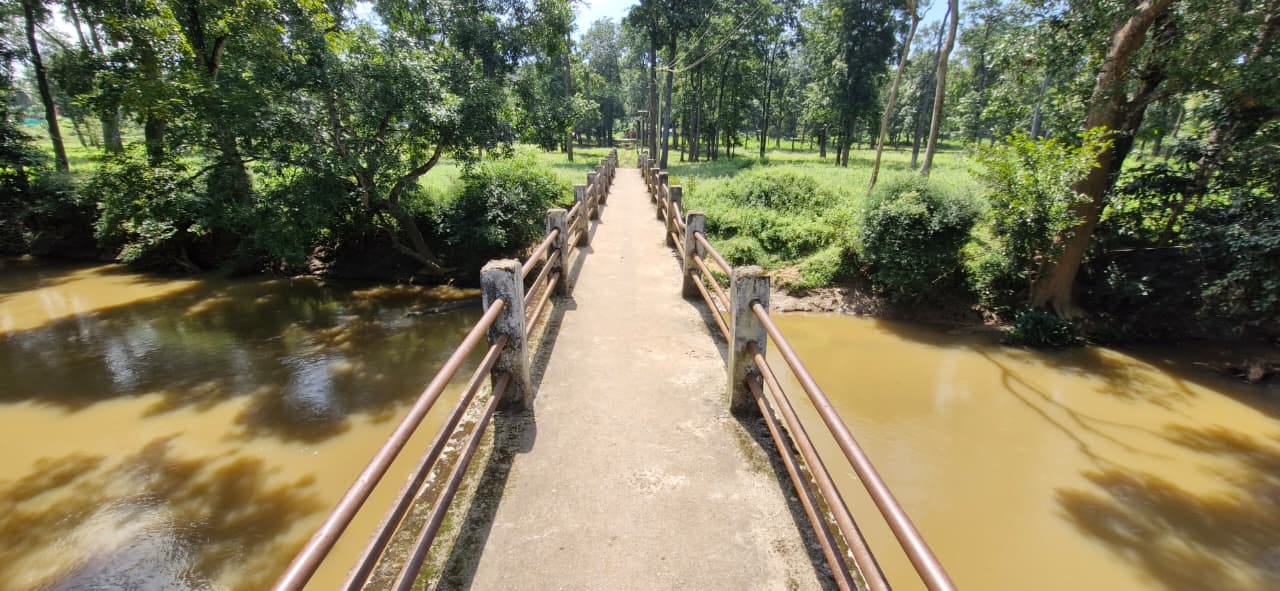 The Nugu river, used as a source of water by the wild animals in the forest, runs alongside the existing highway, adding to the complications, experts say. | By Sharan Poovanna/ThePrint