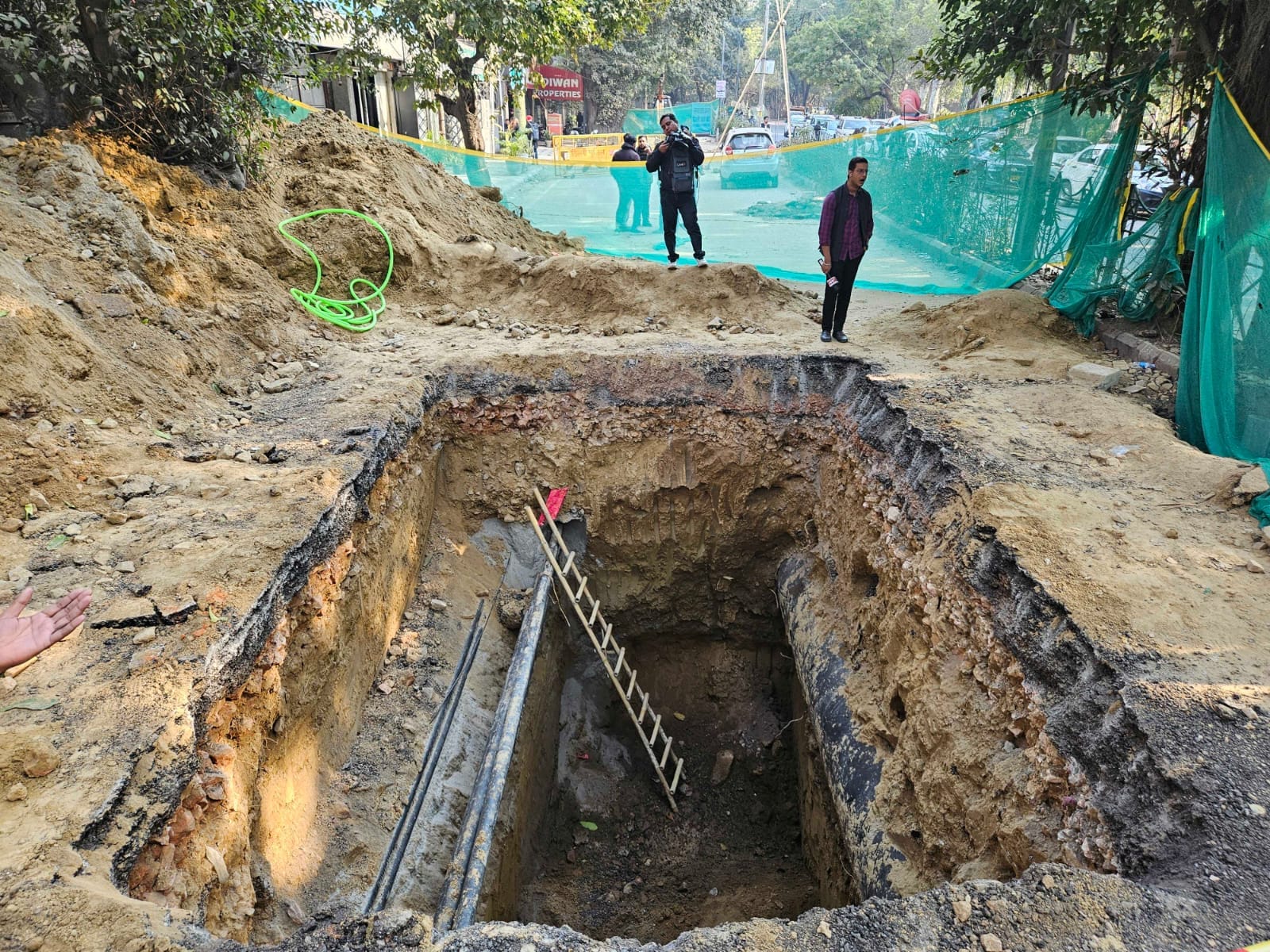 The ditch into which Kamal Dhyani fell with his bike | Vidhi Bhutra | ThePrint