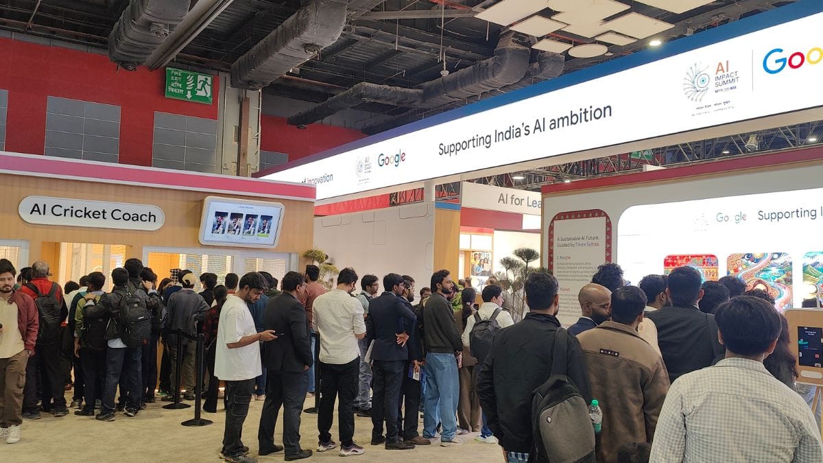 Google pavilion at AI Summit, New Delhi | Photo: Soumya Pillai, ThePrint