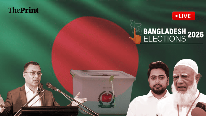 LIVE UPDATES | Bangladesh elections 2026 | Illustration: Deepakshi Sharma/ThePrint