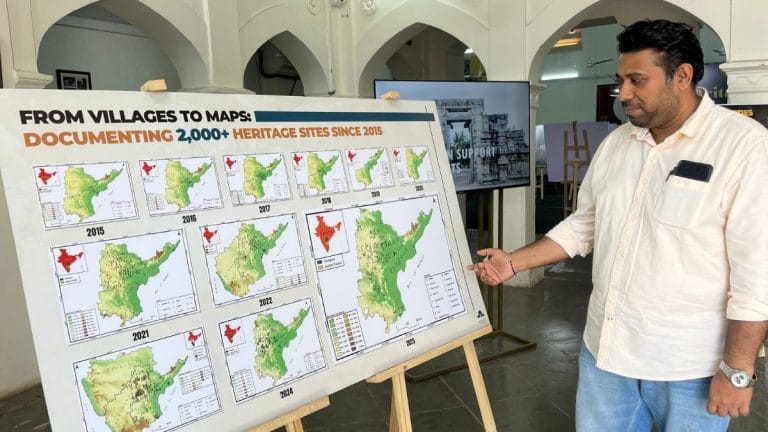 When did Kakatiya queen Rudramadevi die? Answer was under a stone pillar in Telangana