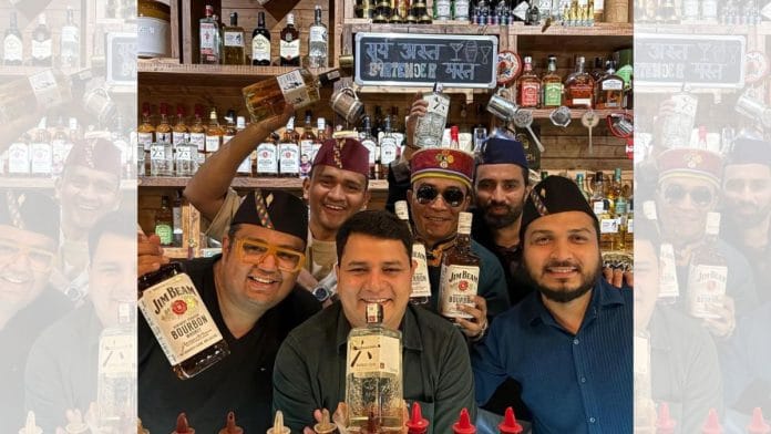Yangdup Lama (in sunglasses) celebrates International Bartenders Day with a ‘Pahadi takeover' at The Brook, championing the flavours and spirit of the mountains. | by special arrangement