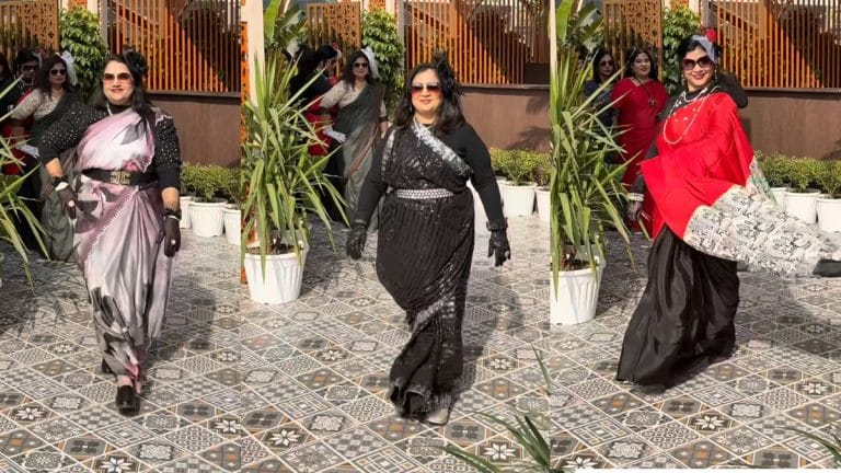 Bridgerton fever is back in India. Greater Noida aunties are killing it