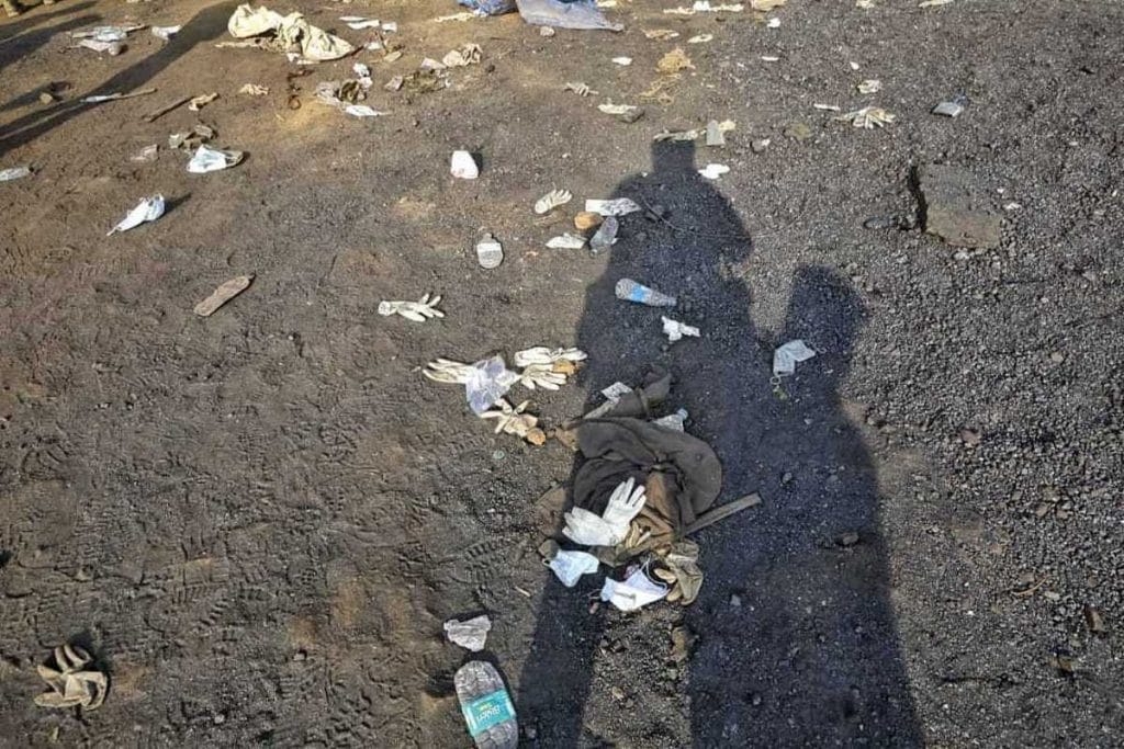 rat-hole mining site