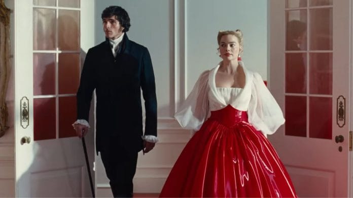 A still from Emerald Fennell's Wuthering Heights