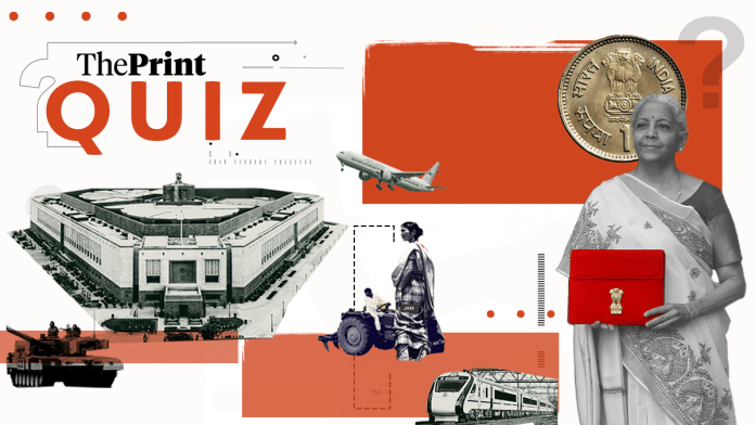 Union Budget quiz | Illustration: Deepakshi Sharma/ThePrint