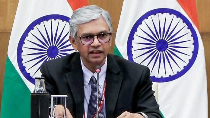 File photo of Secretary (East) in the Ministry of External Affairs P Kumaran | ANI