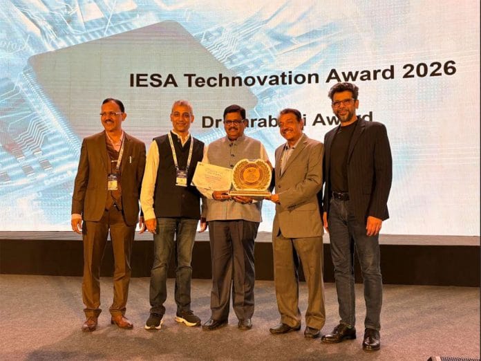 Three Decades of Impact: Mr B.V. Naidu Honoured with 'IESA Sarabhai Award' for Shaping India's ESDM Legacy