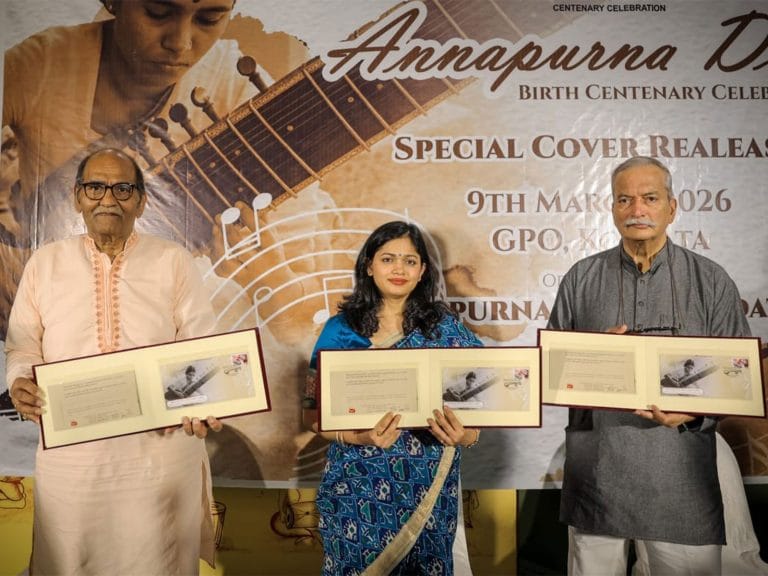 India Post releases a special cover to commemorate birth centenary of legendary musician Annapurna Devi